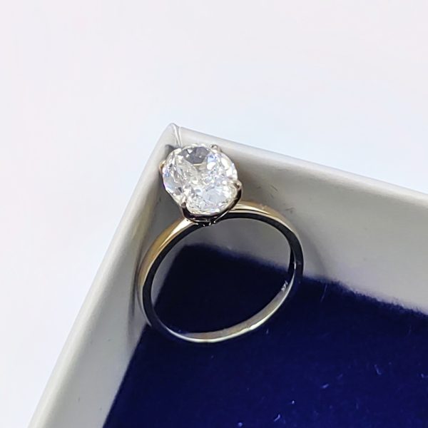 18K Solid Gold Moissanite Rings Ladies Wedding Party Gifts - 图片 2