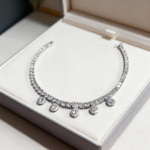 9K Solid Gold Moissanite Bracelet