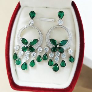 Butterfly Style 925 Silver Zircon Earring